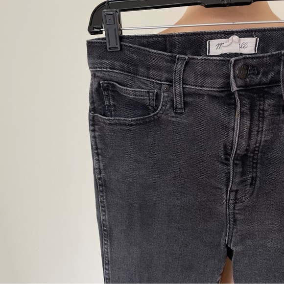Madewell 10" High-Rise Starkey Wash Faded Black Gray Skinny Jeans MA977 EUC 29 - Picture 7 of 12